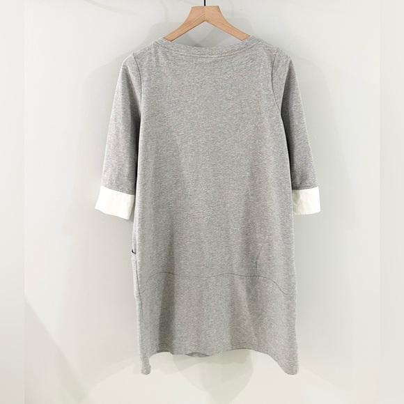 Soft Surroundings 3/4 Sleeve Knit Shift Dress Gray Size Small - Picture 6 of 6
